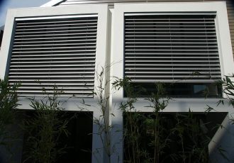 external venetian blinds projects, external aluminium blinds, external venetian blinds showroom, external venetian blinds austin